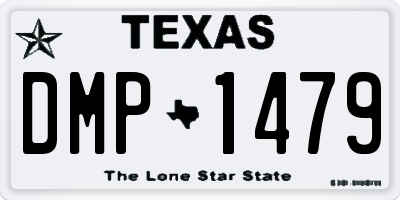 TX license plate DMP1479