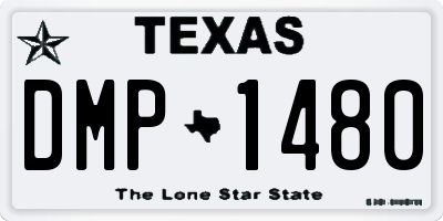 TX license plate DMP1480
