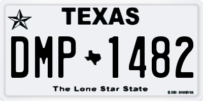 TX license plate DMP1482