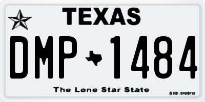 TX license plate DMP1484