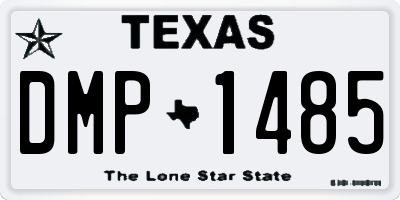 TX license plate DMP1485