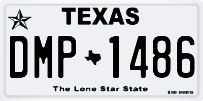 TX license plate DMP1486