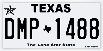 TX license plate DMP1488