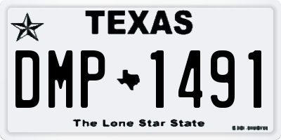 TX license plate DMP1491