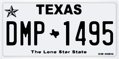 TX license plate DMP1495