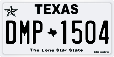 TX license plate DMP1504