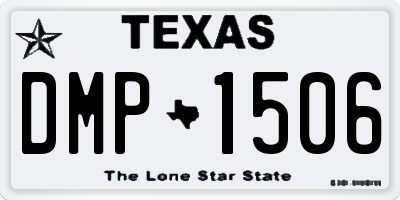 TX license plate DMP1506