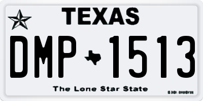 TX license plate DMP1513