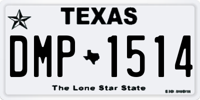 TX license plate DMP1514