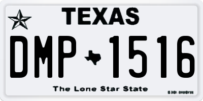 TX license plate DMP1516
