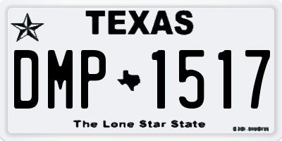 TX license plate DMP1517