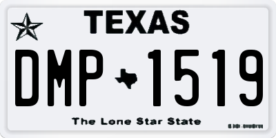 TX license plate DMP1519