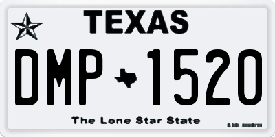 TX license plate DMP1520