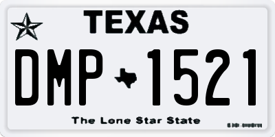 TX license plate DMP1521