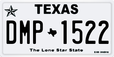 TX license plate DMP1522