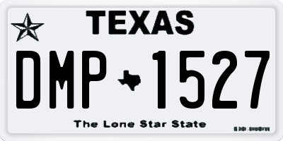 TX license plate DMP1527