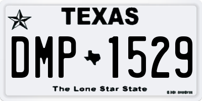 TX license plate DMP1529
