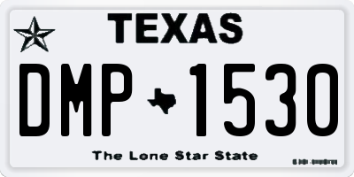 TX license plate DMP1530