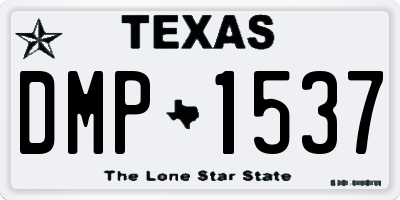 TX license plate DMP1537