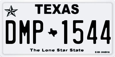 TX license plate DMP1544