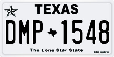 TX license plate DMP1548
