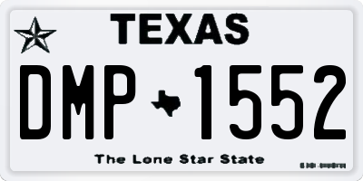 TX license plate DMP1552