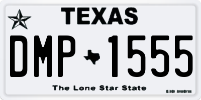 TX license plate DMP1555