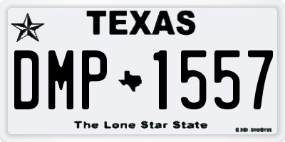 TX license plate DMP1557