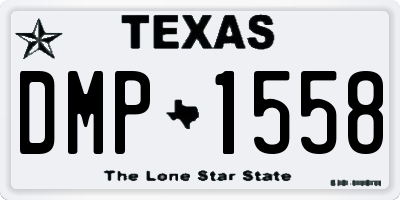TX license plate DMP1558