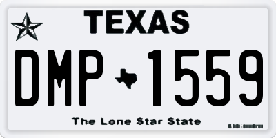 TX license plate DMP1559