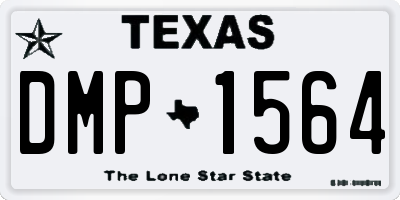 TX license plate DMP1564