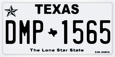 TX license plate DMP1565