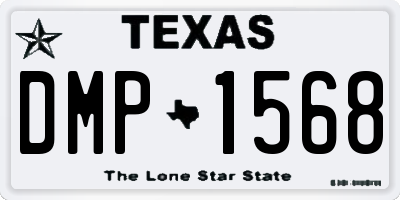 TX license plate DMP1568