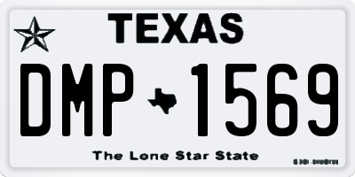 TX license plate DMP1569