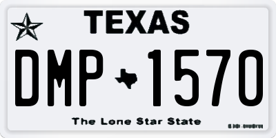 TX license plate DMP1570