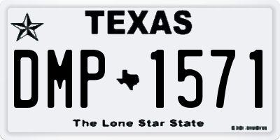 TX license plate DMP1571