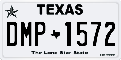 TX license plate DMP1572