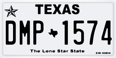 TX license plate DMP1574