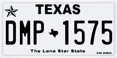 TX license plate DMP1575