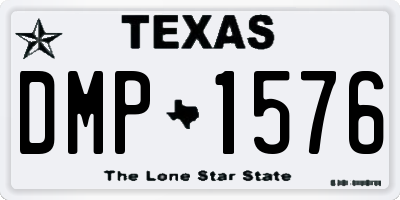 TX license plate DMP1576