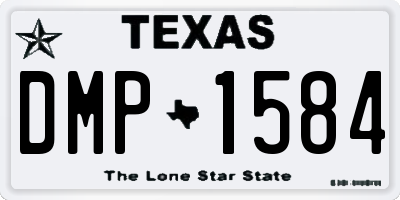 TX license plate DMP1584