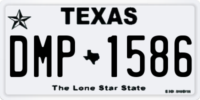 TX license plate DMP1586