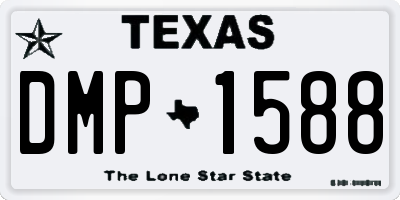 TX license plate DMP1588