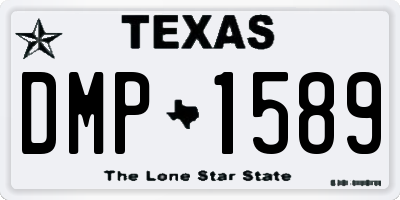TX license plate DMP1589