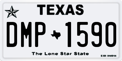 TX license plate DMP1590