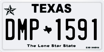 TX license plate DMP1591