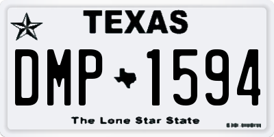 TX license plate DMP1594