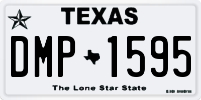 TX license plate DMP1595