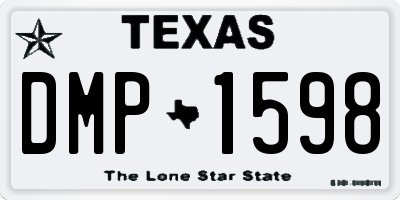 TX license plate DMP1598