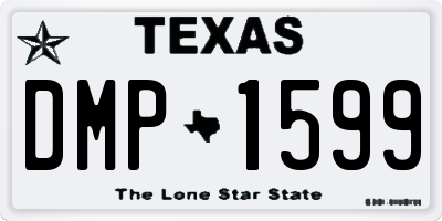 TX license plate DMP1599